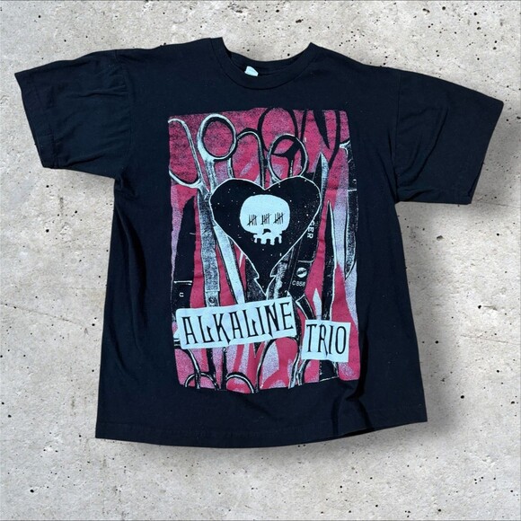 Tultex Other - Alkaline Trio Heart Skull Scissors Band Graphic T Shirt Tultex Medium M